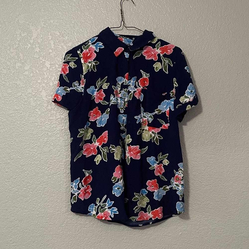 Floral button up shirt